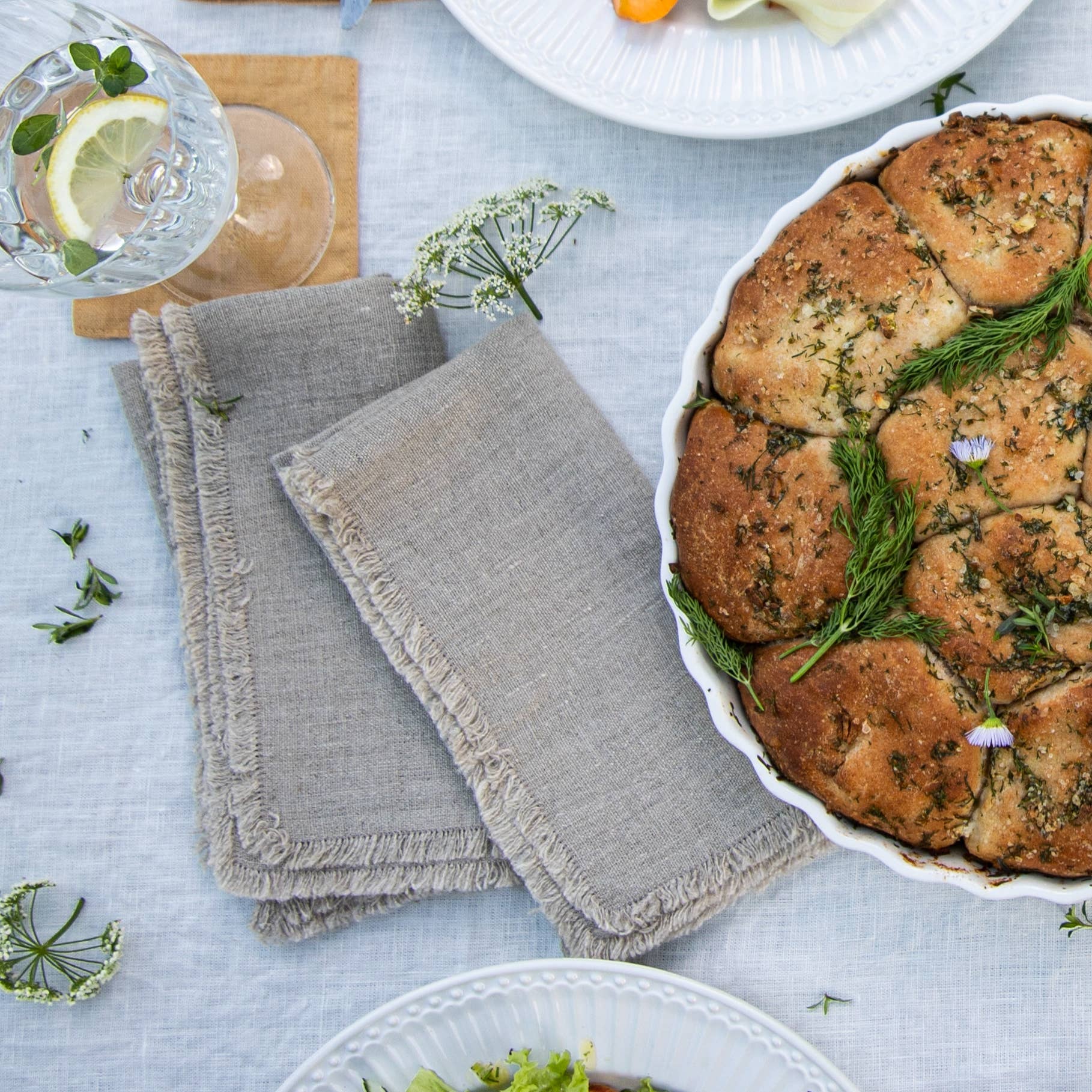 Natural Linen Napkins (Set of 6)