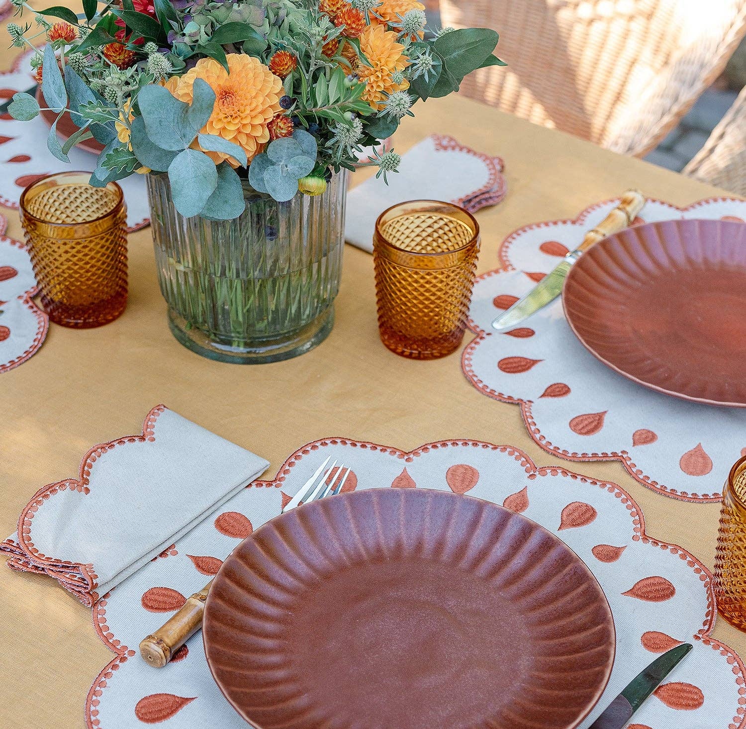 Gotas Beige & Terracotta Placemat