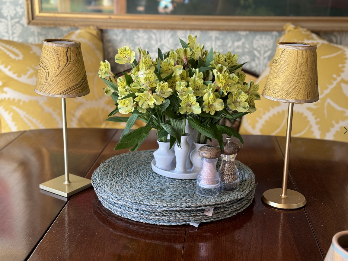 Ochre Marble Small Lamp Cover