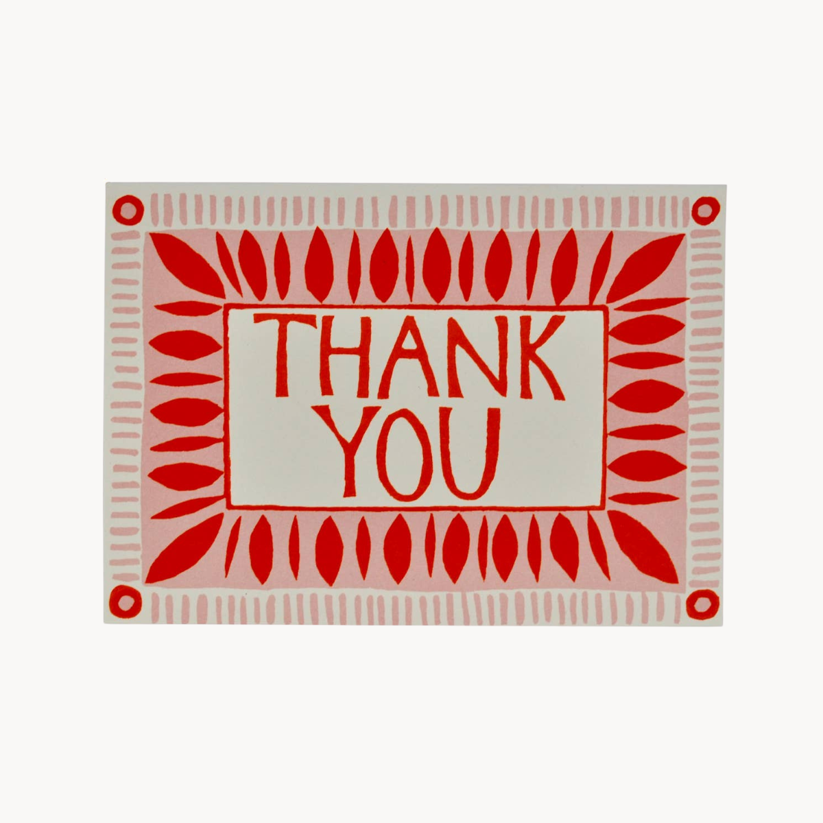 Thank You Card - Red