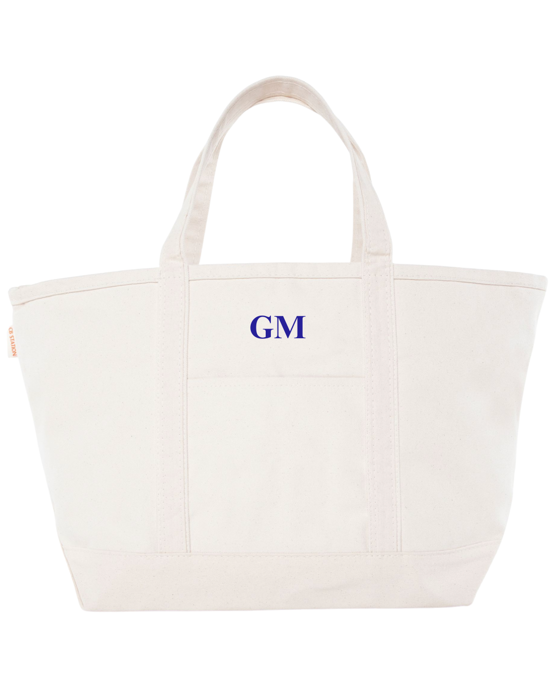 Brown Large Custom Canvas Tote