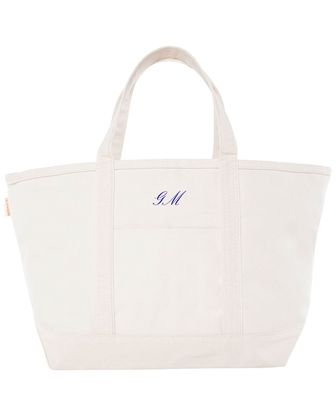 Brown Large Custom Canvas Tote