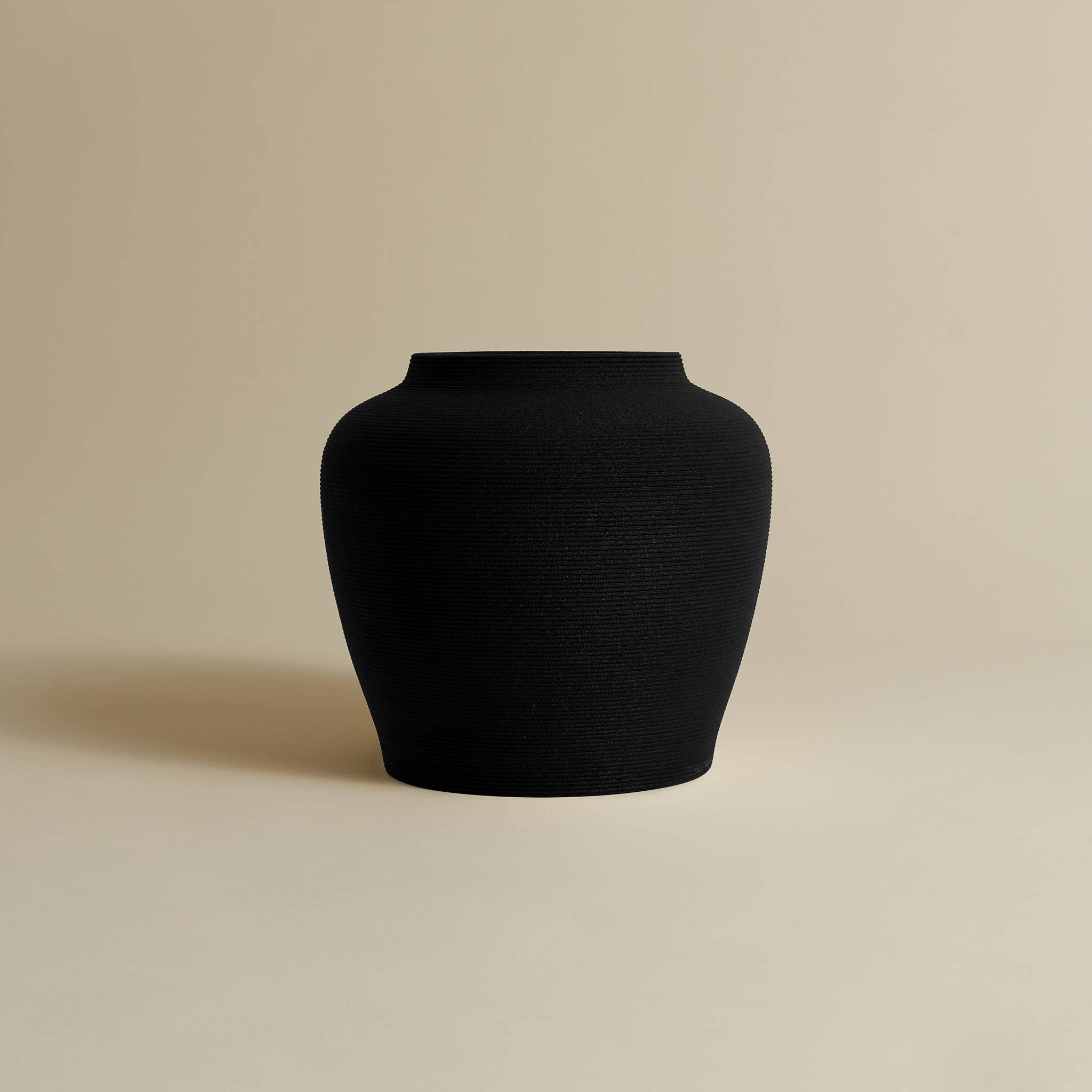 Matte Black Arrangement Vase