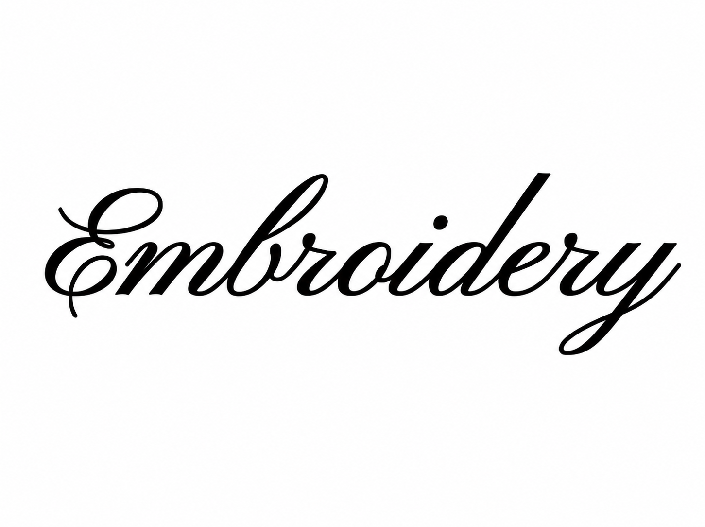 Text Embroidery