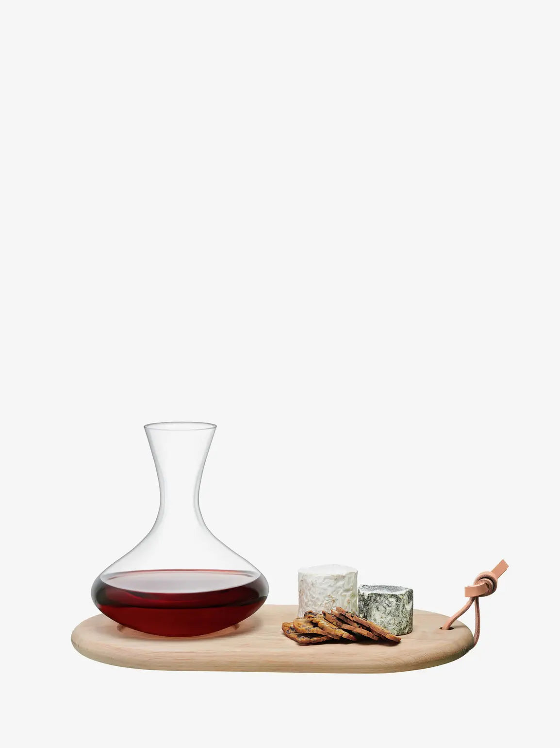 Wine Oak Cheese Board & Wine Carafe
