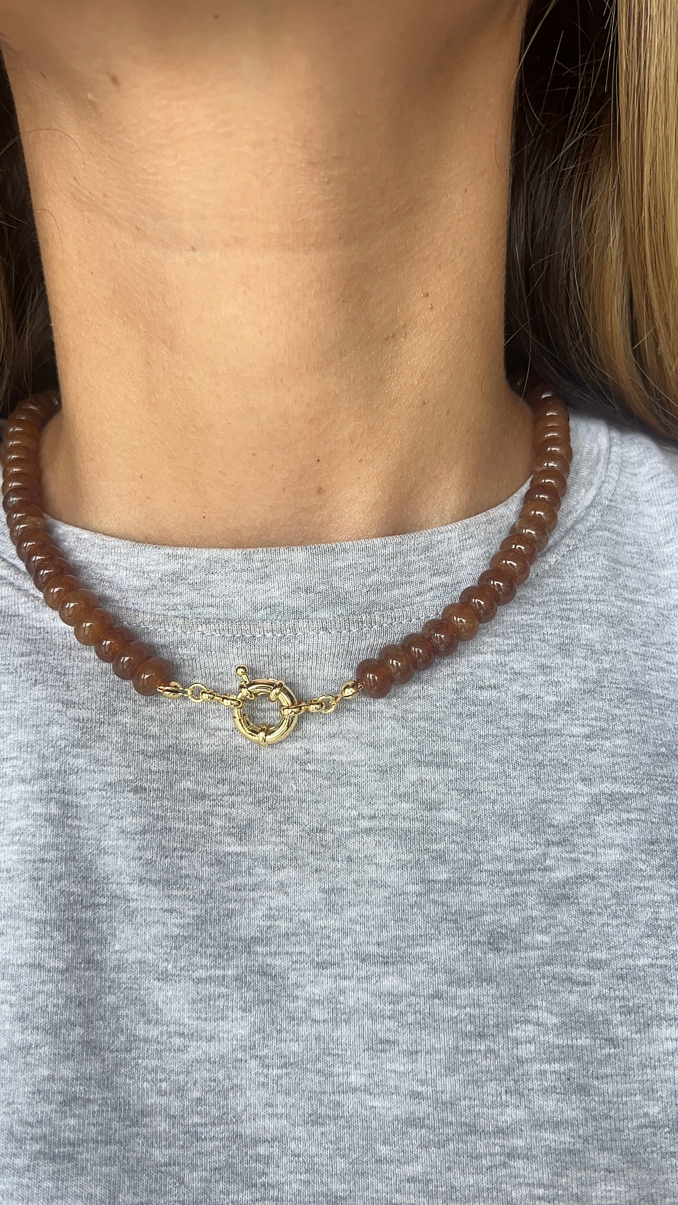 Beaded Gemstone Necklace