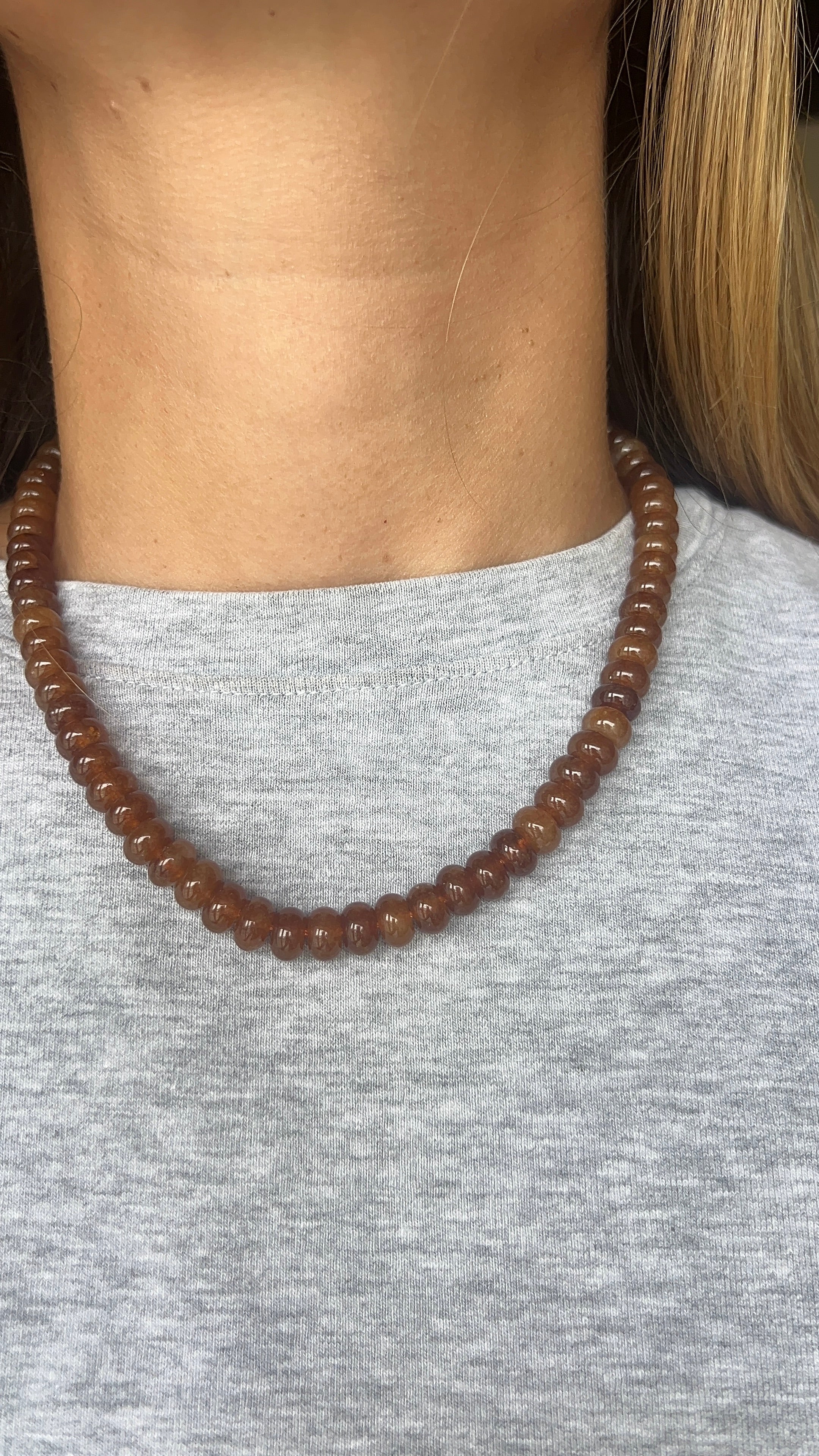 Beaded Gemstone Necklace