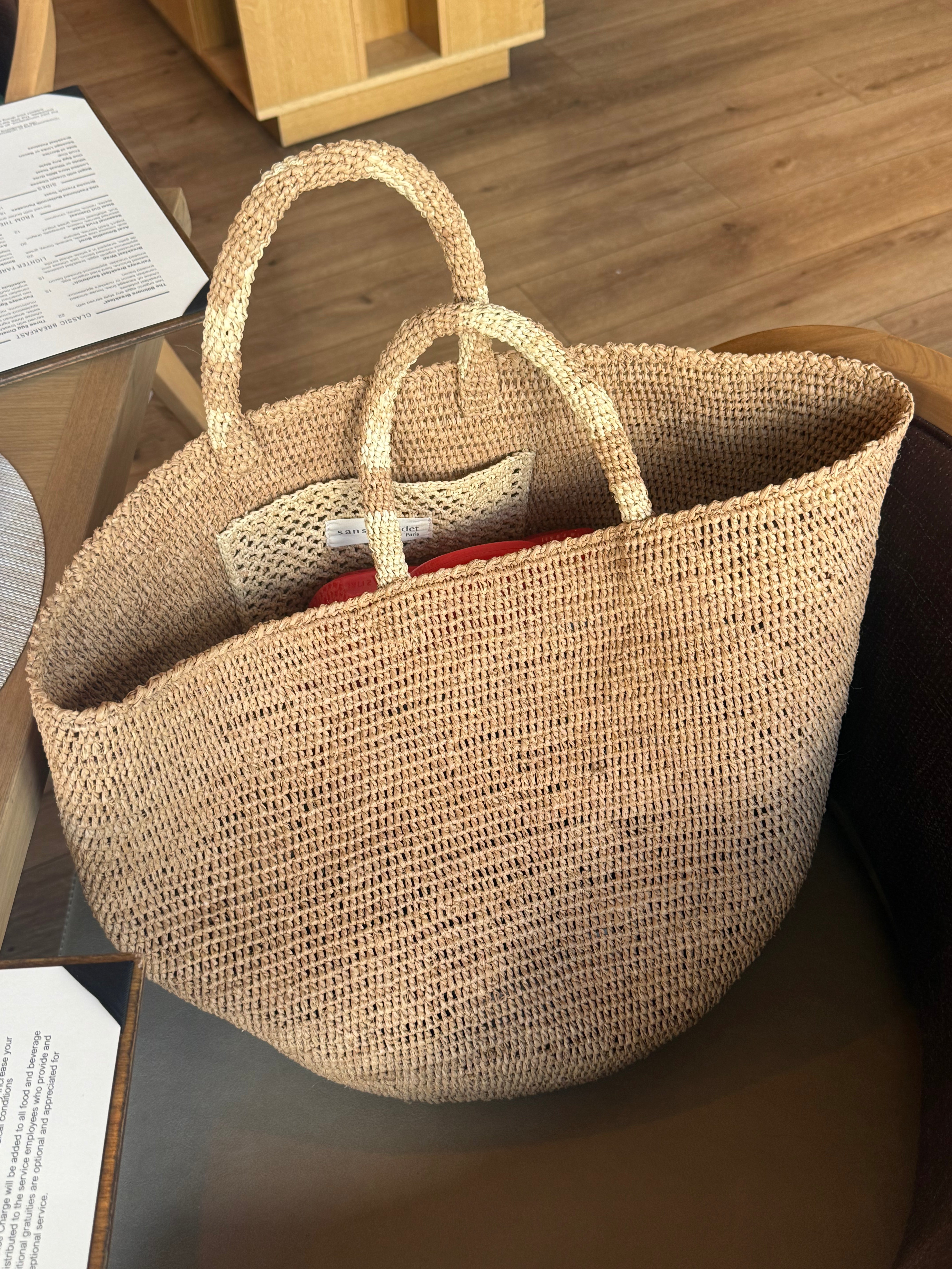The Kapity Raffia Tote - Large