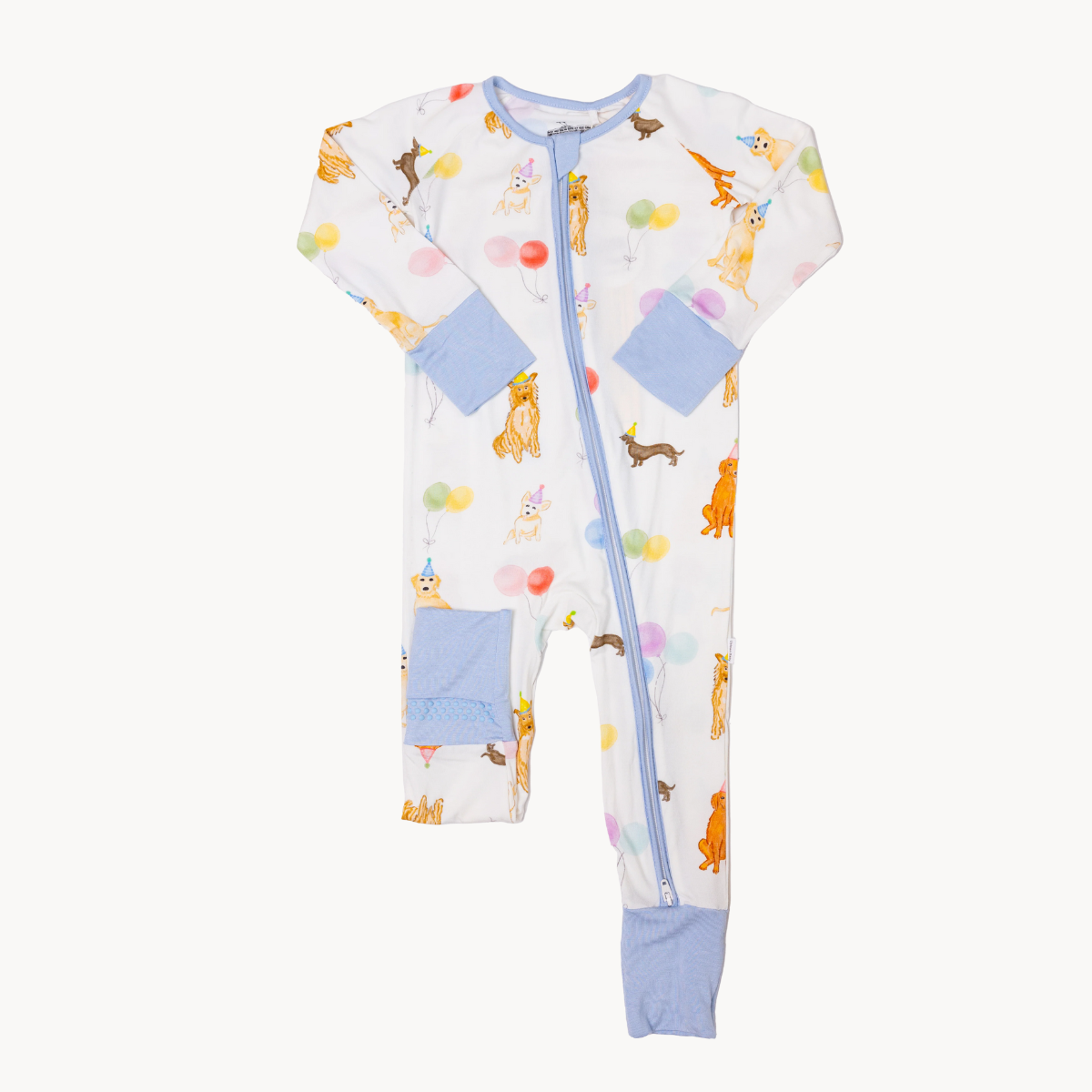 Sleep Romper Dog PartyBlue