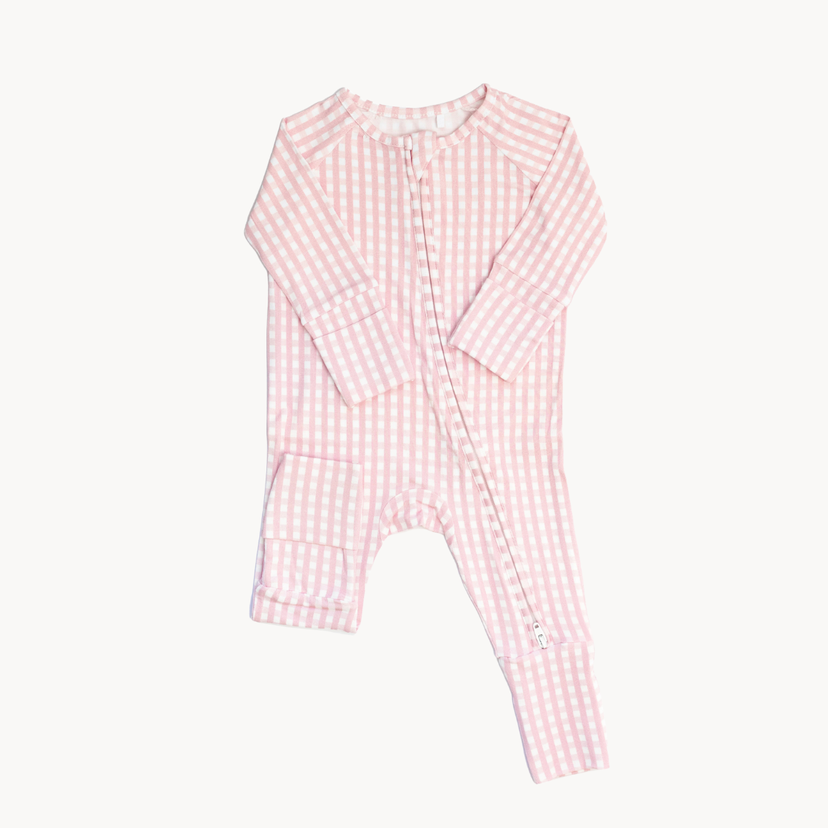 Sleep Romper GinghamPink