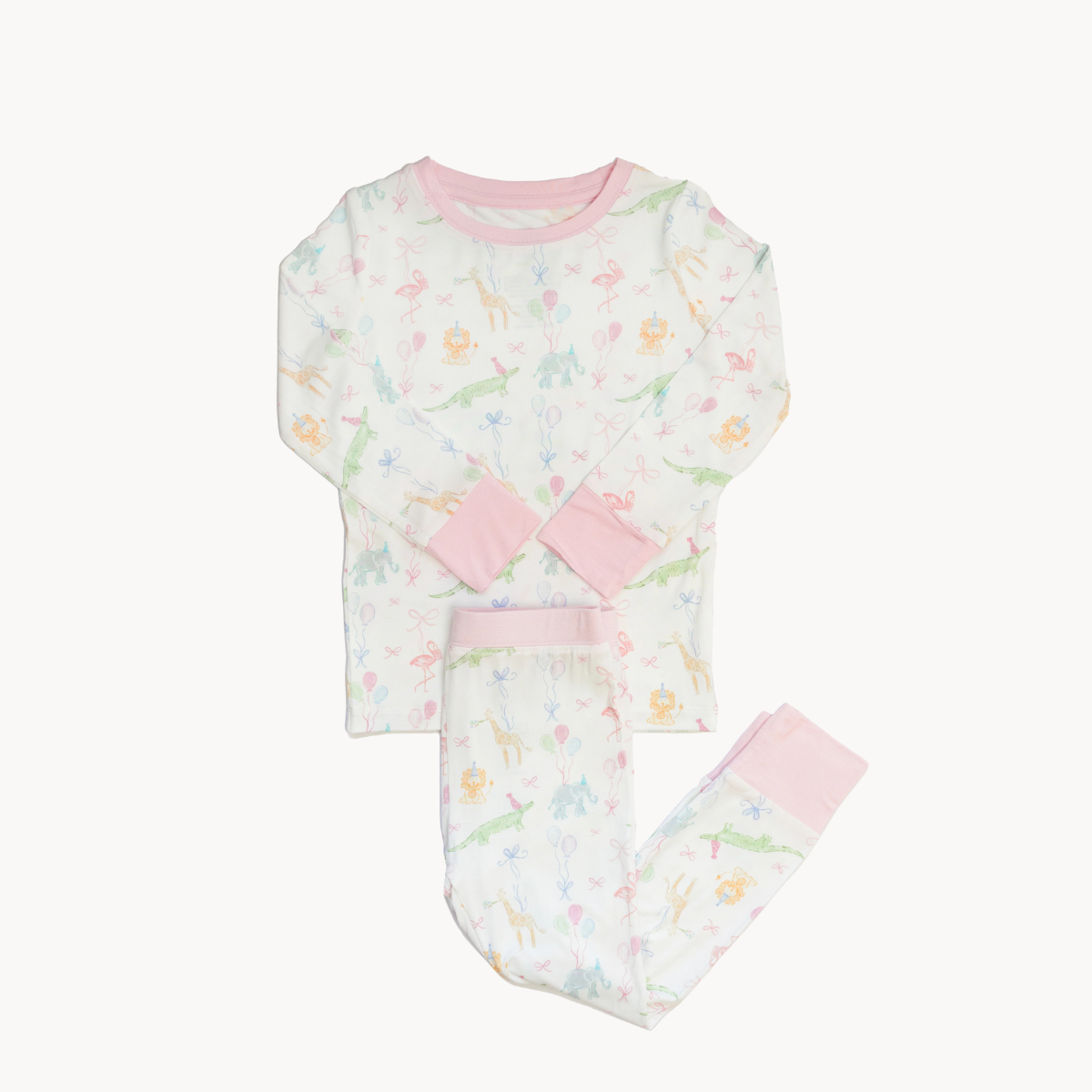 Birthday Zoo Animals 2 Piece Pajama Set
