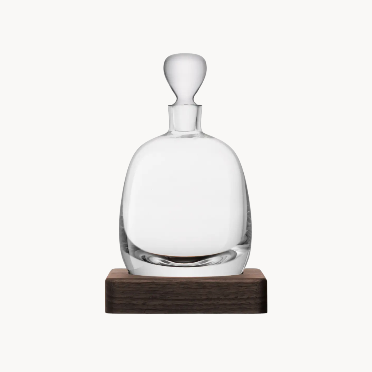 Whiskey Decanter & Walnut Base Board