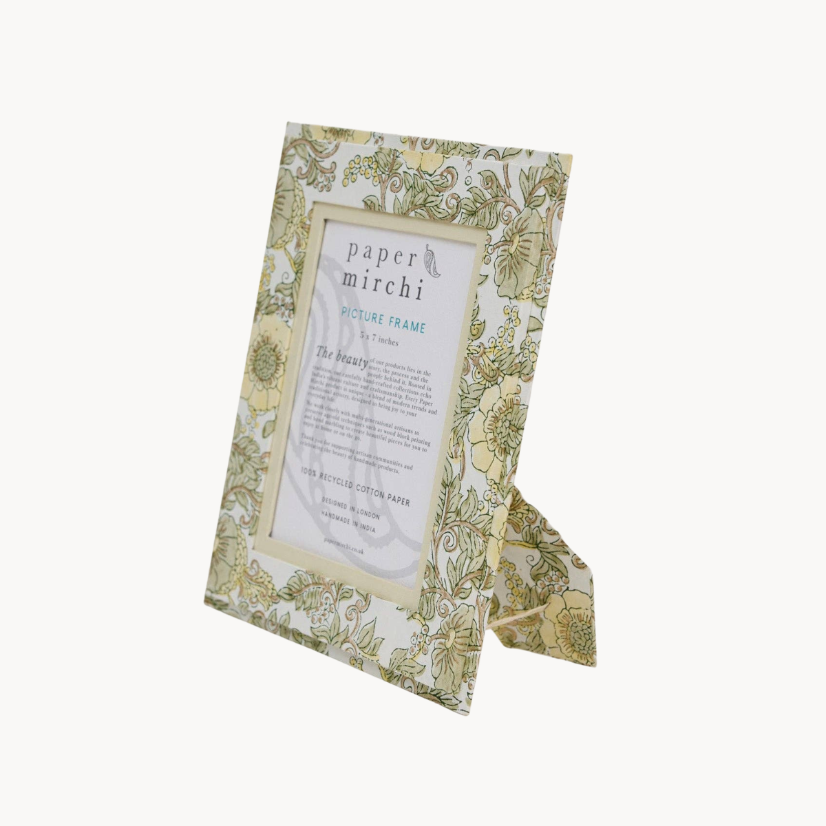 5X7 Block Printed Picture Frame