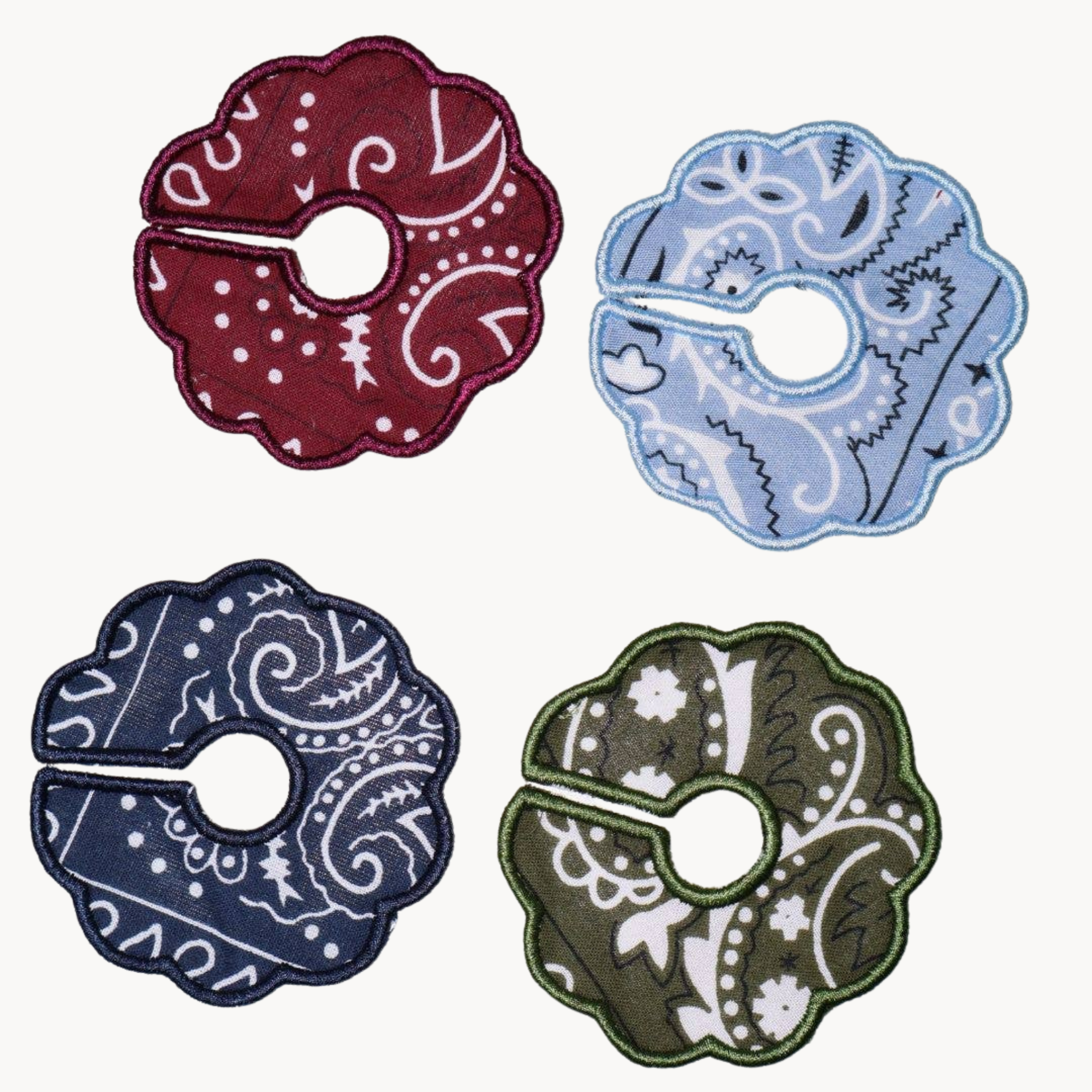 Wine Charms- Bandana print