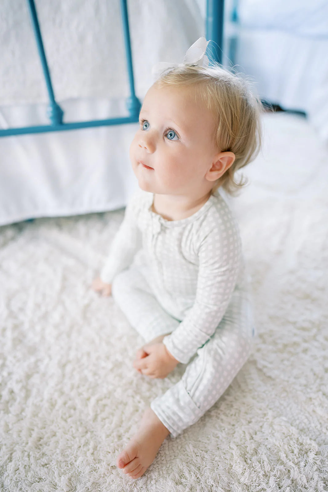 Sleep Romper GinghamSage