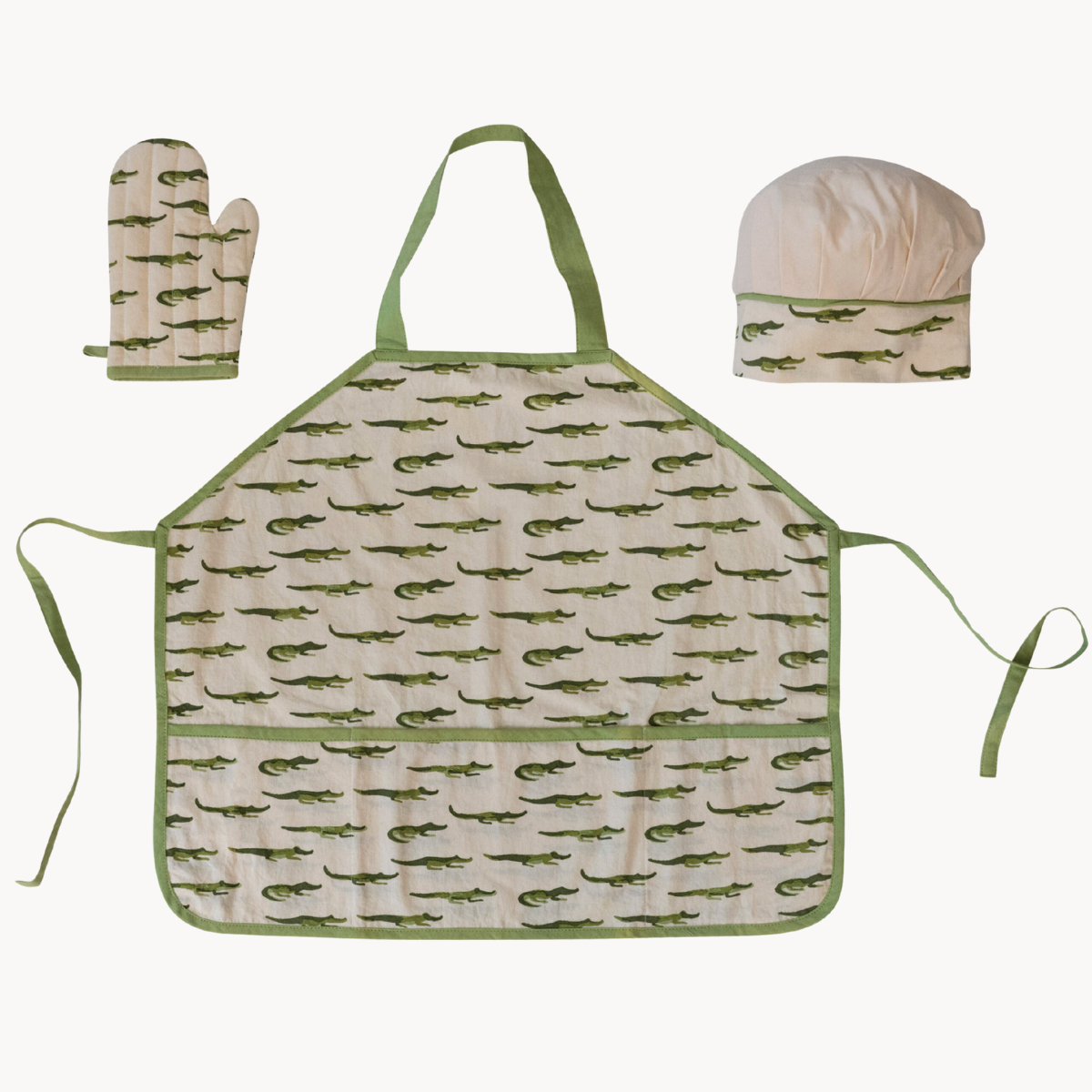 Alligator Child Apron & Chef Hat