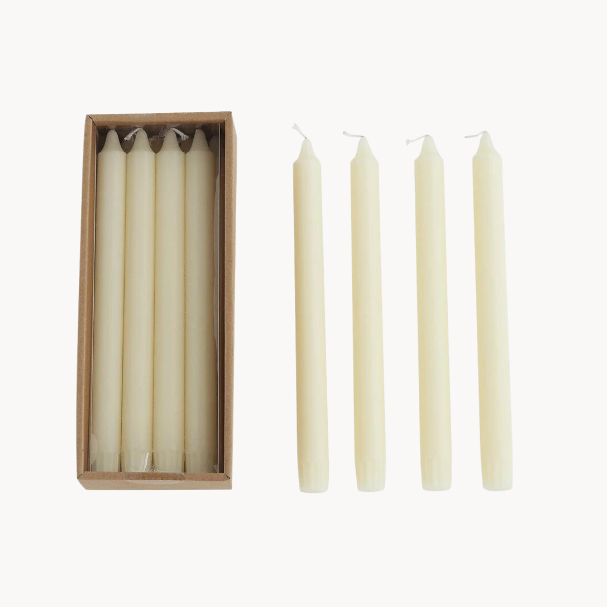 Unscented Taper Candles