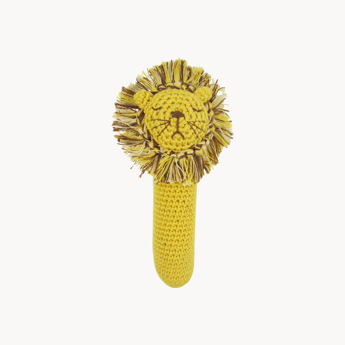 Crochet Leo Lion Stick Rattle