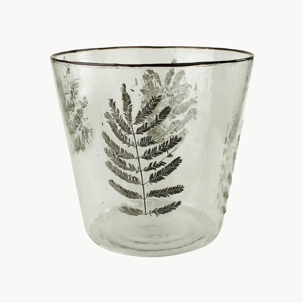 Enameled Fern Hurricane - Large