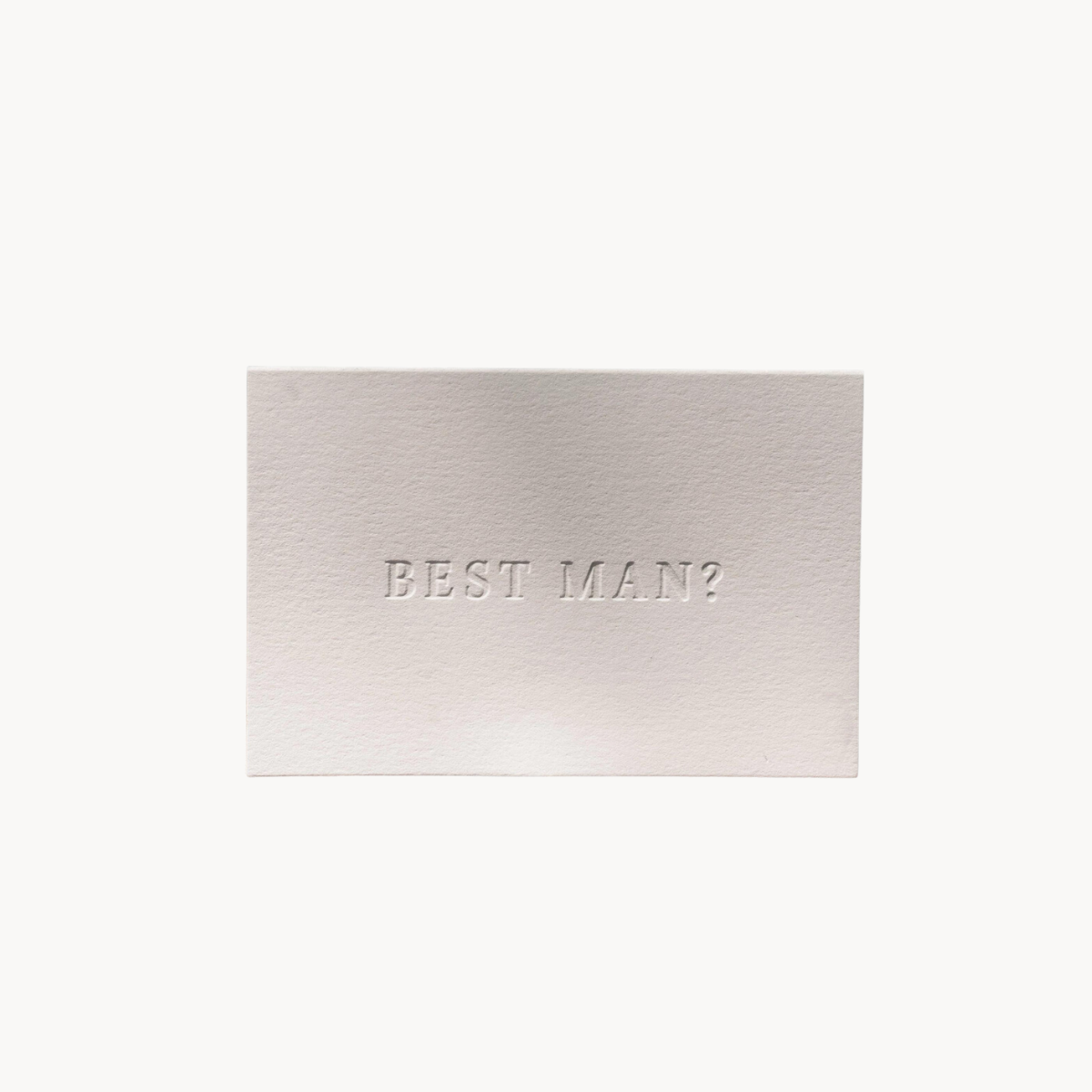 Best Man? Proposal Card