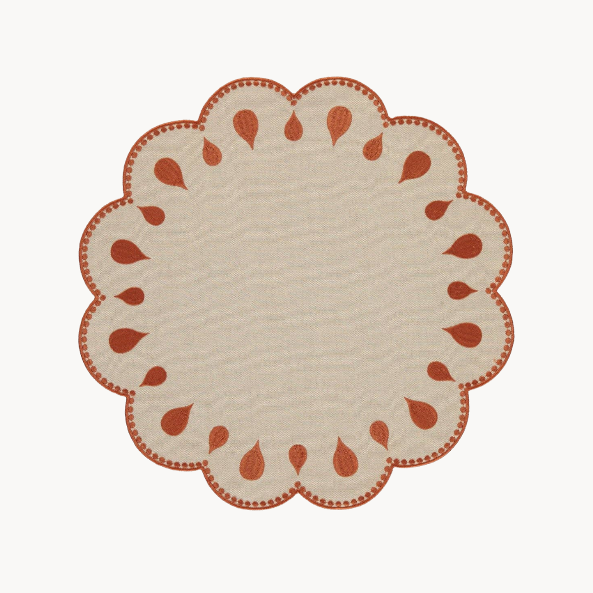 Gotas Beige & Terracotta Placemat