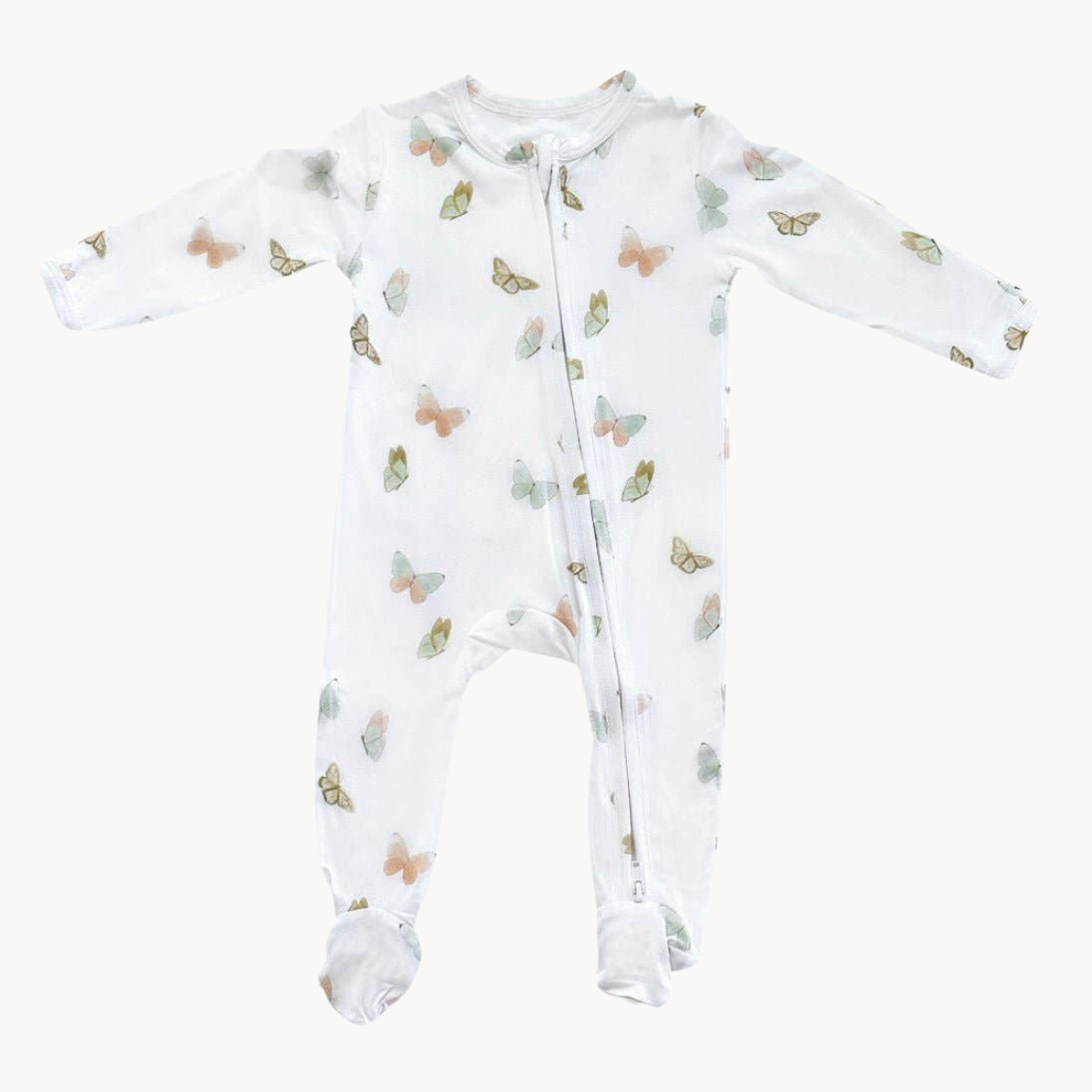 Bamboo Butterfly Footie