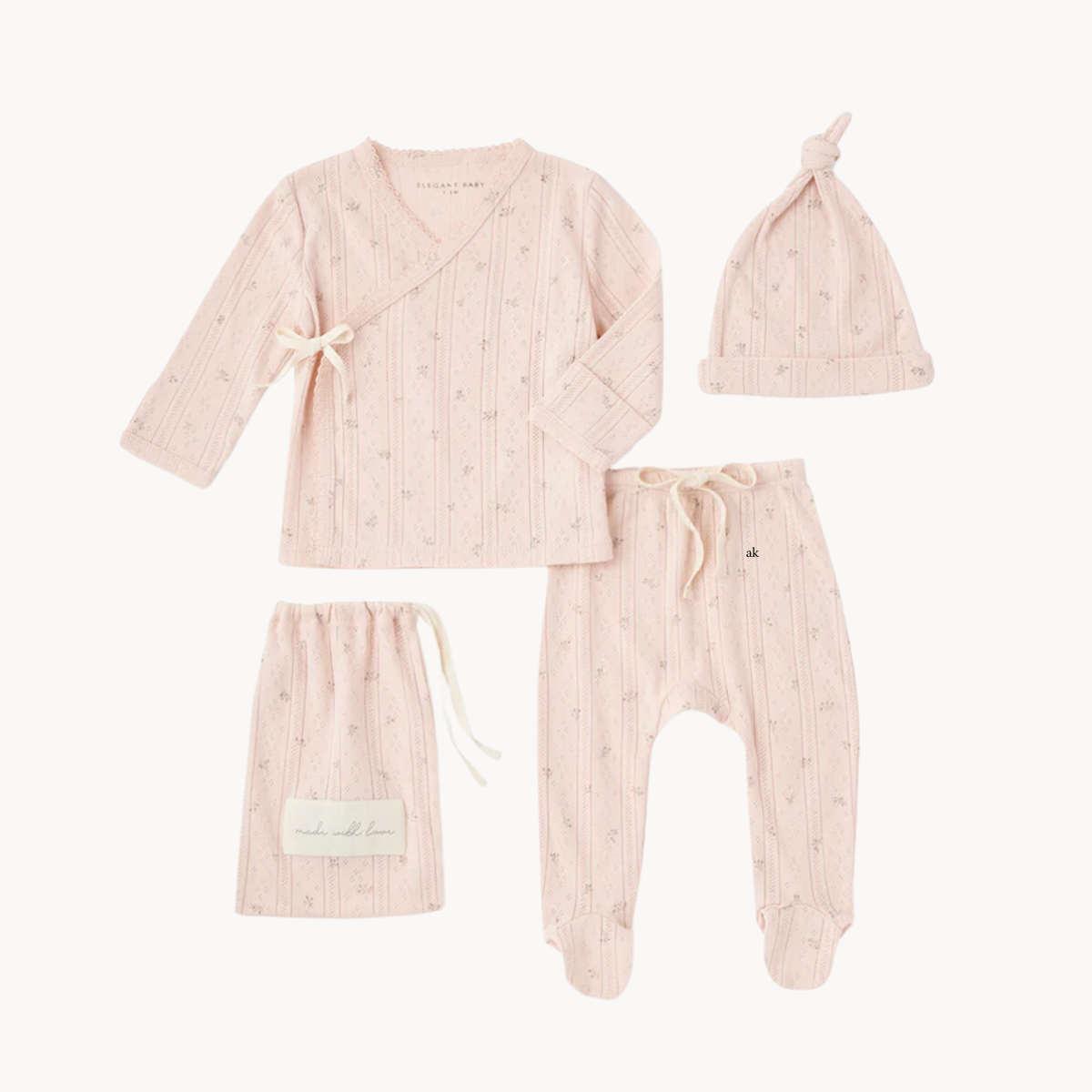 Pink Floral Take Home Set