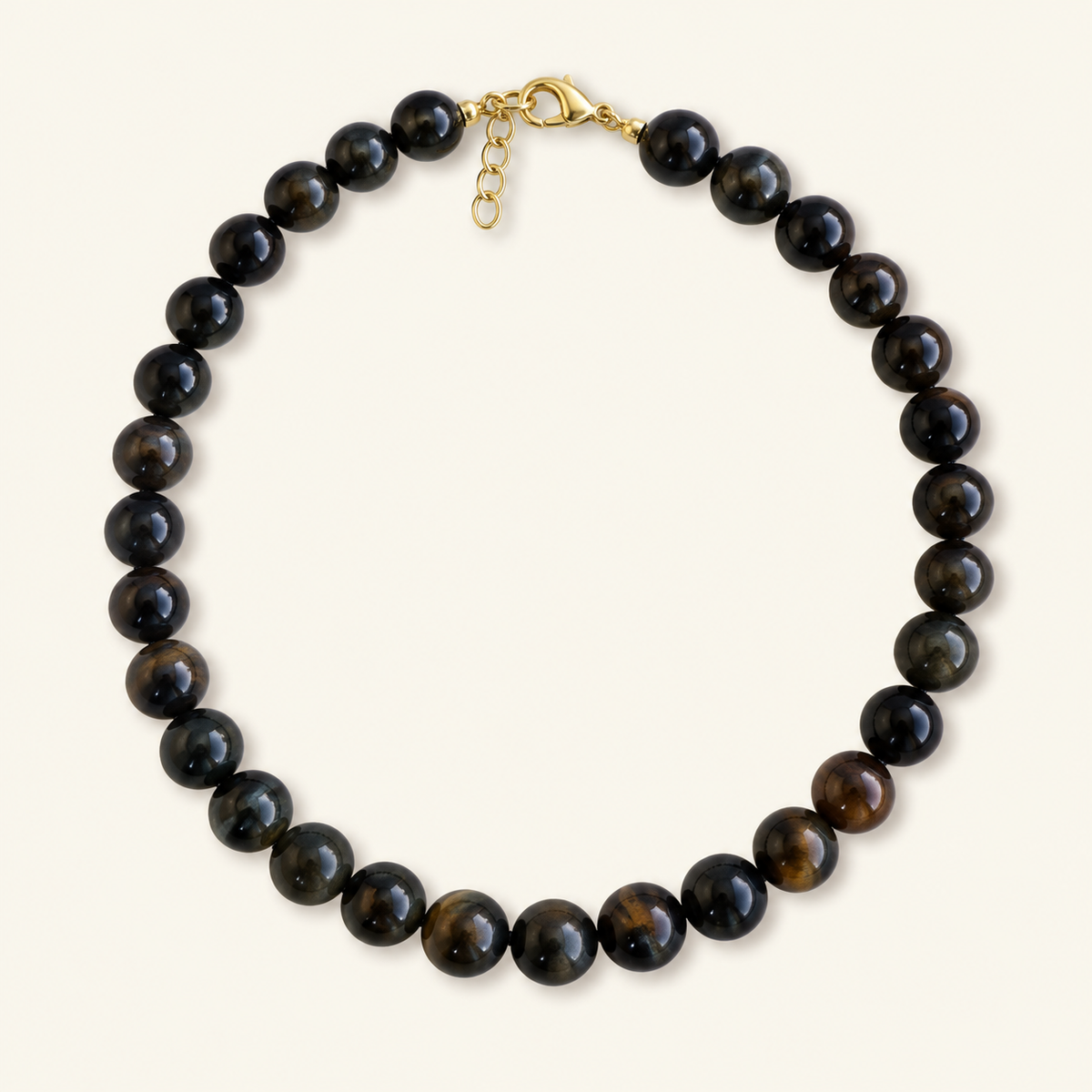 Tiger's Eye Large Beaded Necklace