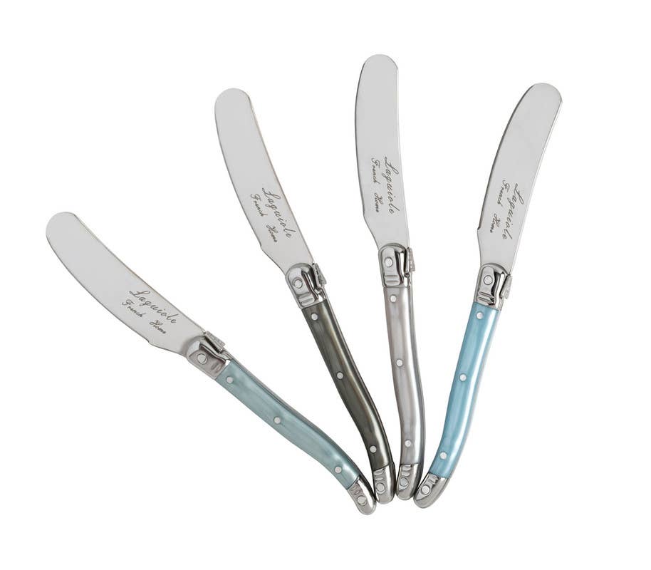 Laguiole 4-Piece Spreader Set with Mother of Pearl Handles