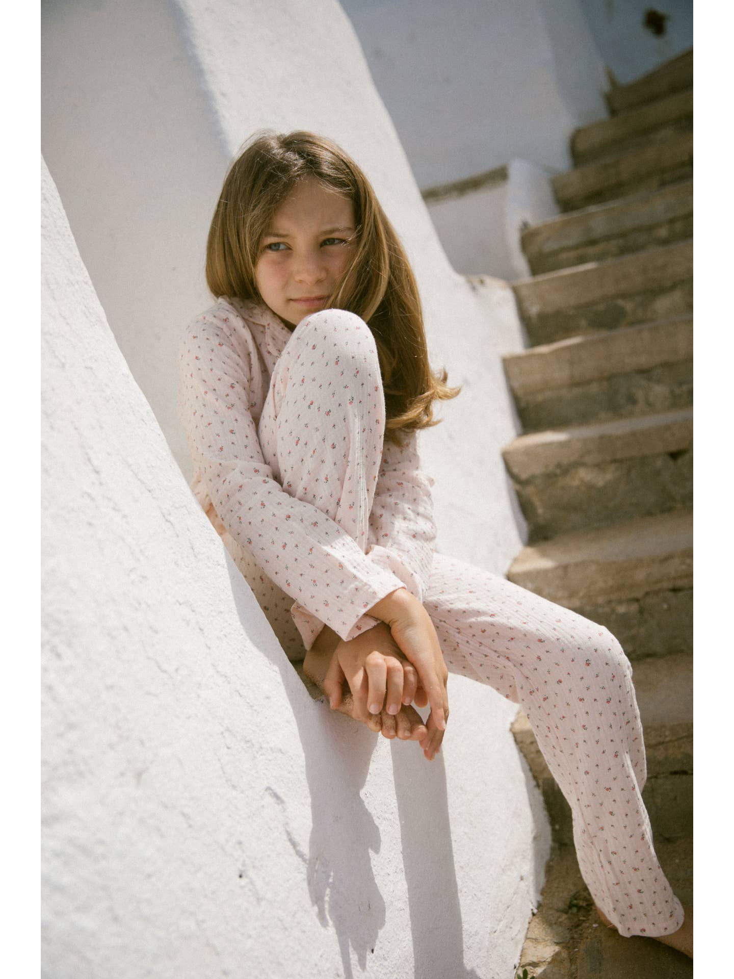 Pink Rose Pajama Set