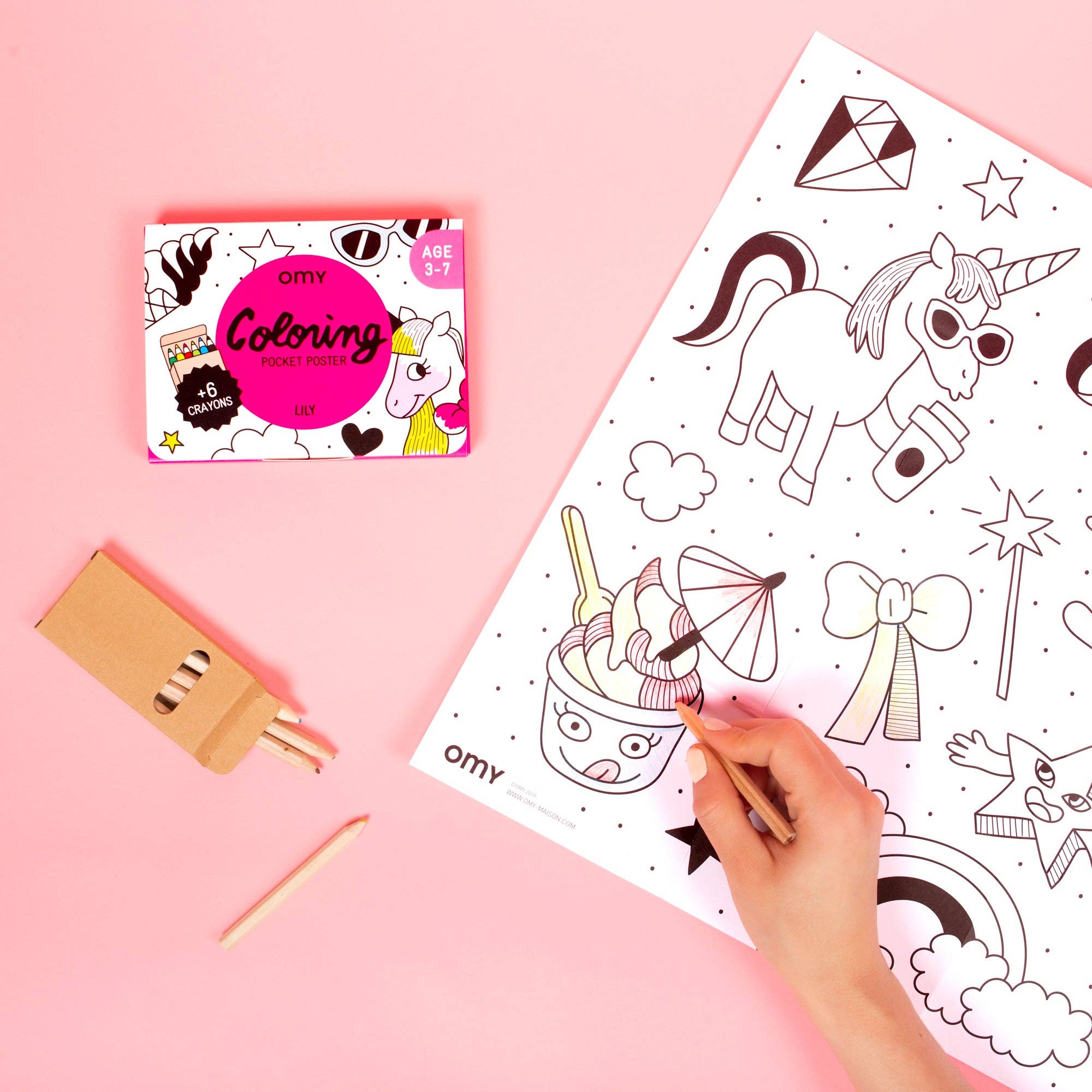 Pocket coloring of the Unicorn
