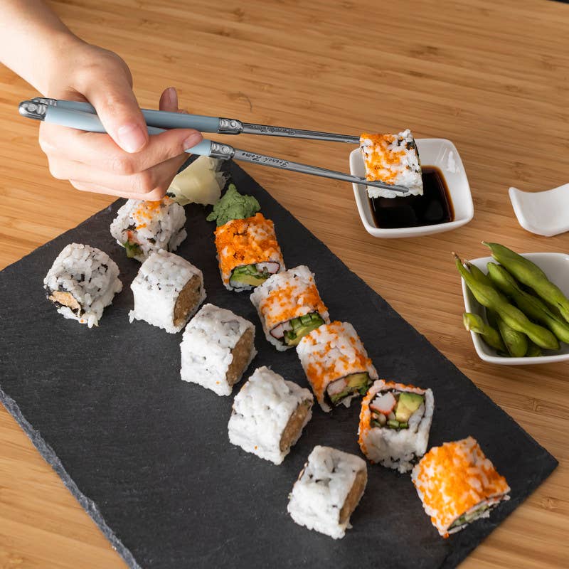 Mother of Pearl Chopsticks & Ceramic Bowl Set