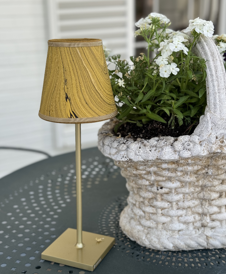 Ochre Marble Small Lamp Cover