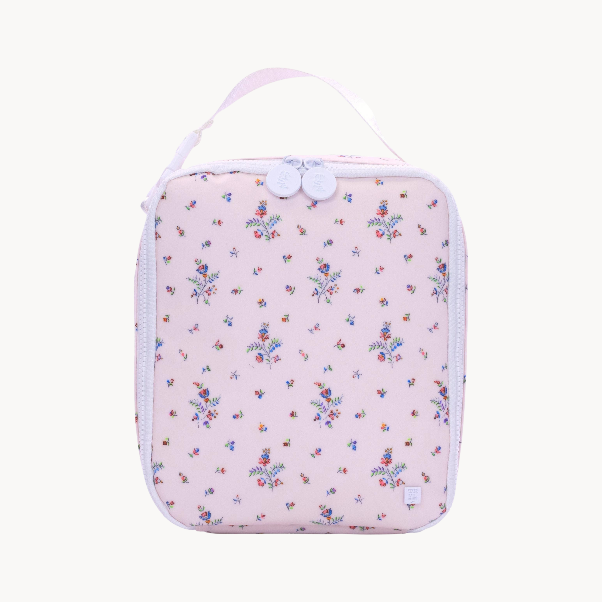 fleurie insulated lunch bag with wipeable exterior and zip closure for everyday meals