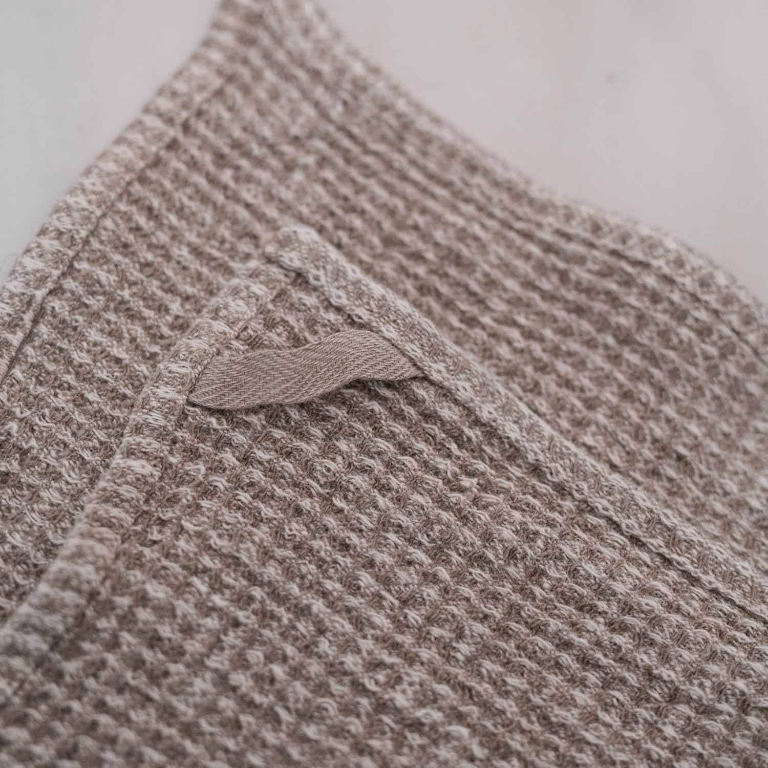 Natural Linen Waffle Dishcloth - Set of 2