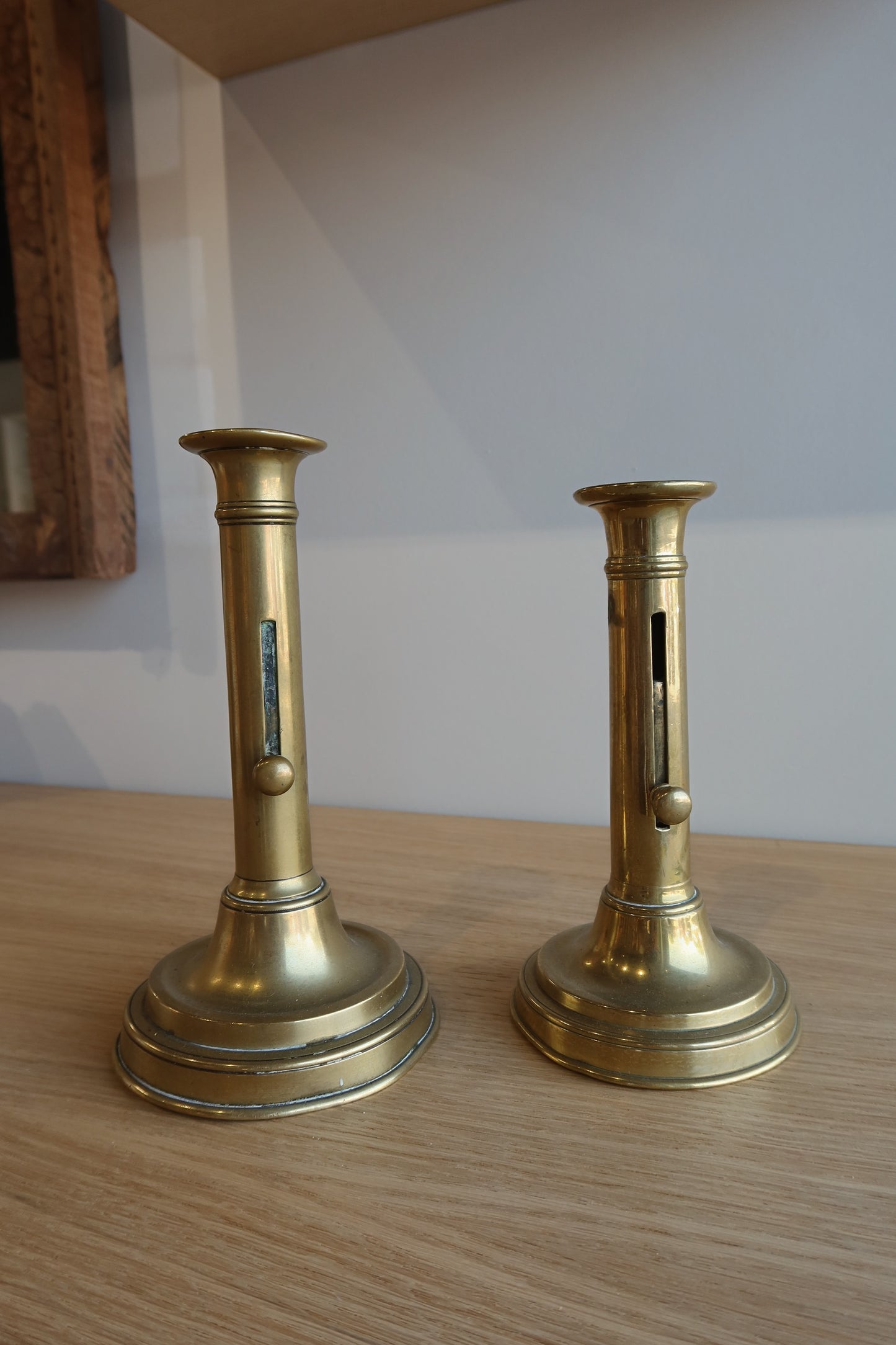 vintage french brass candlestick