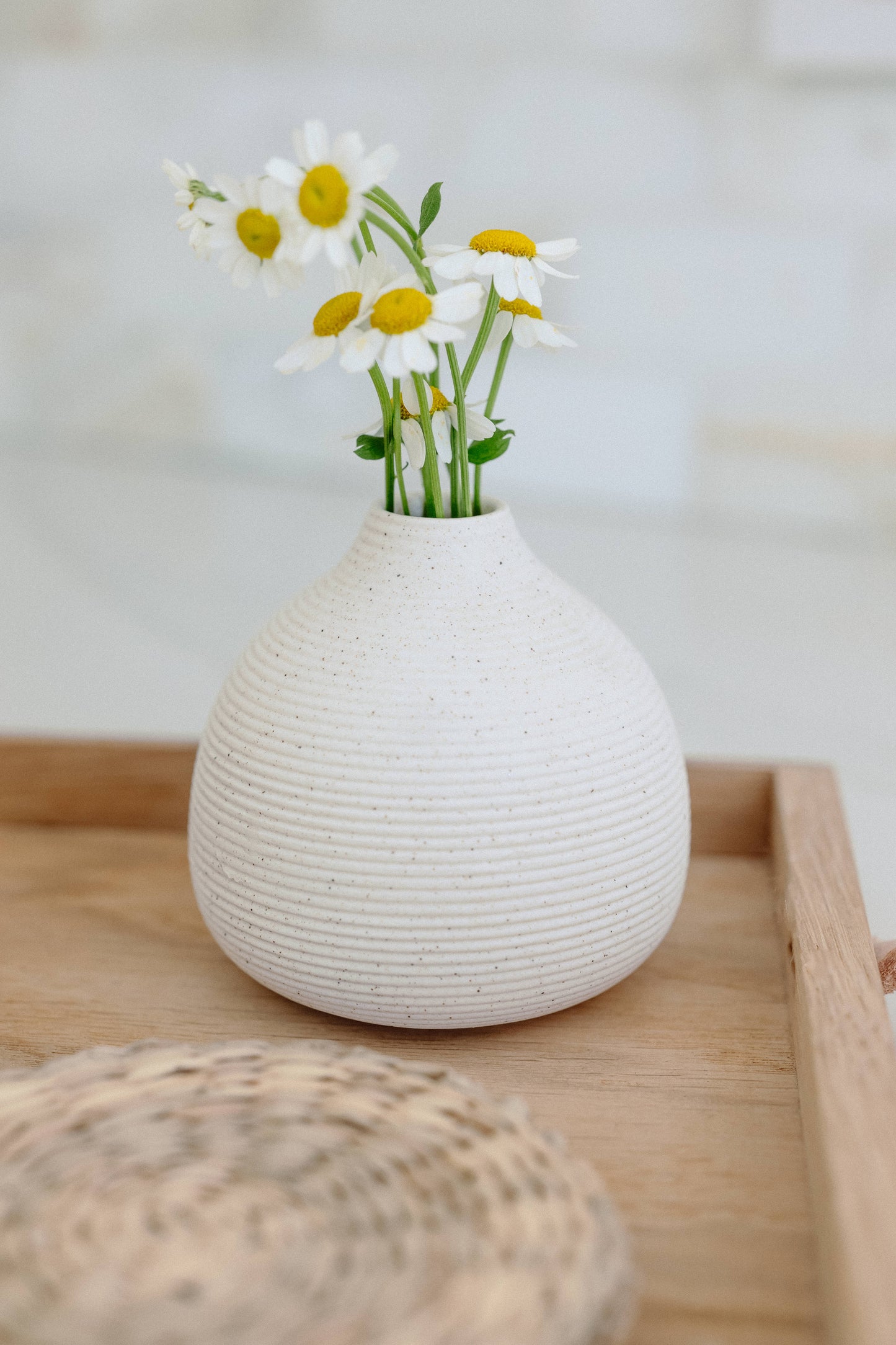 Ivory Clay Micro Vase