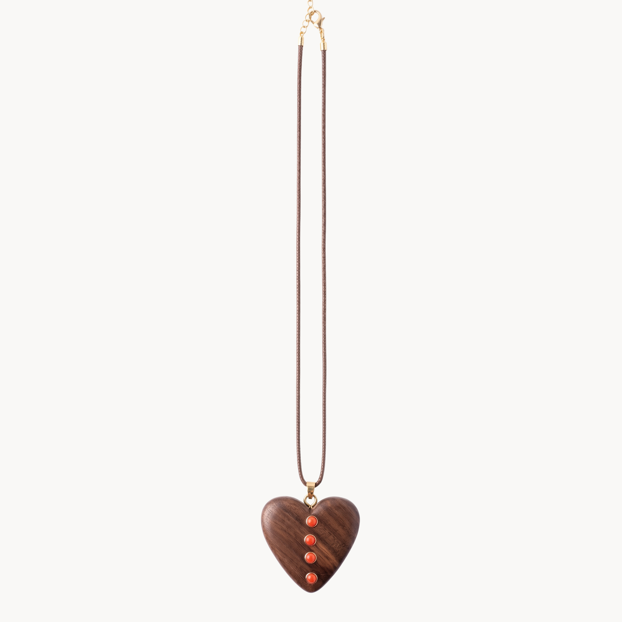 Hand Carved Heart Necklace