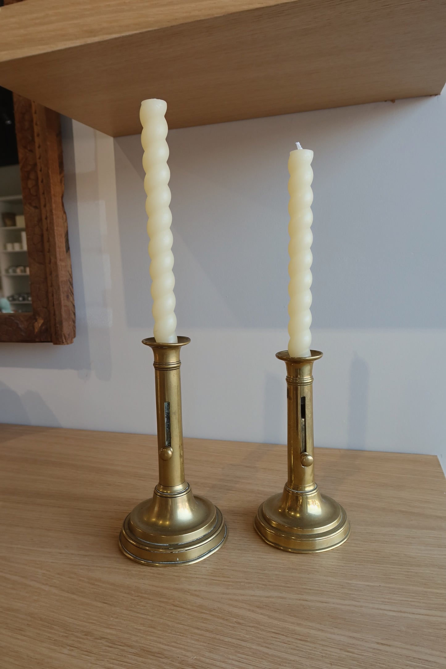 vintage french brass candlestick