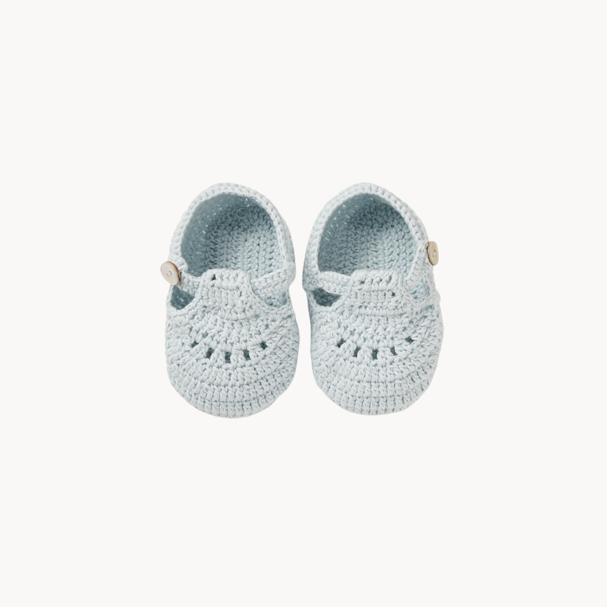 Blue Crochet Booties