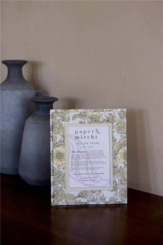 5X7 Block Printed Picture Frame