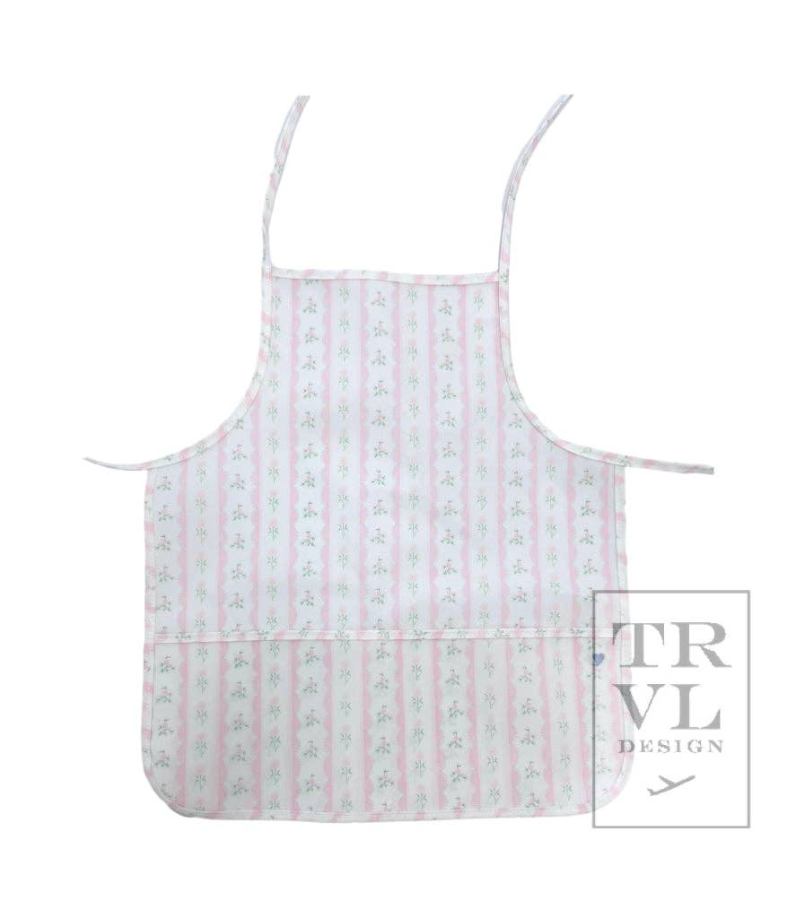 Apron - Ribbon Floral Pink