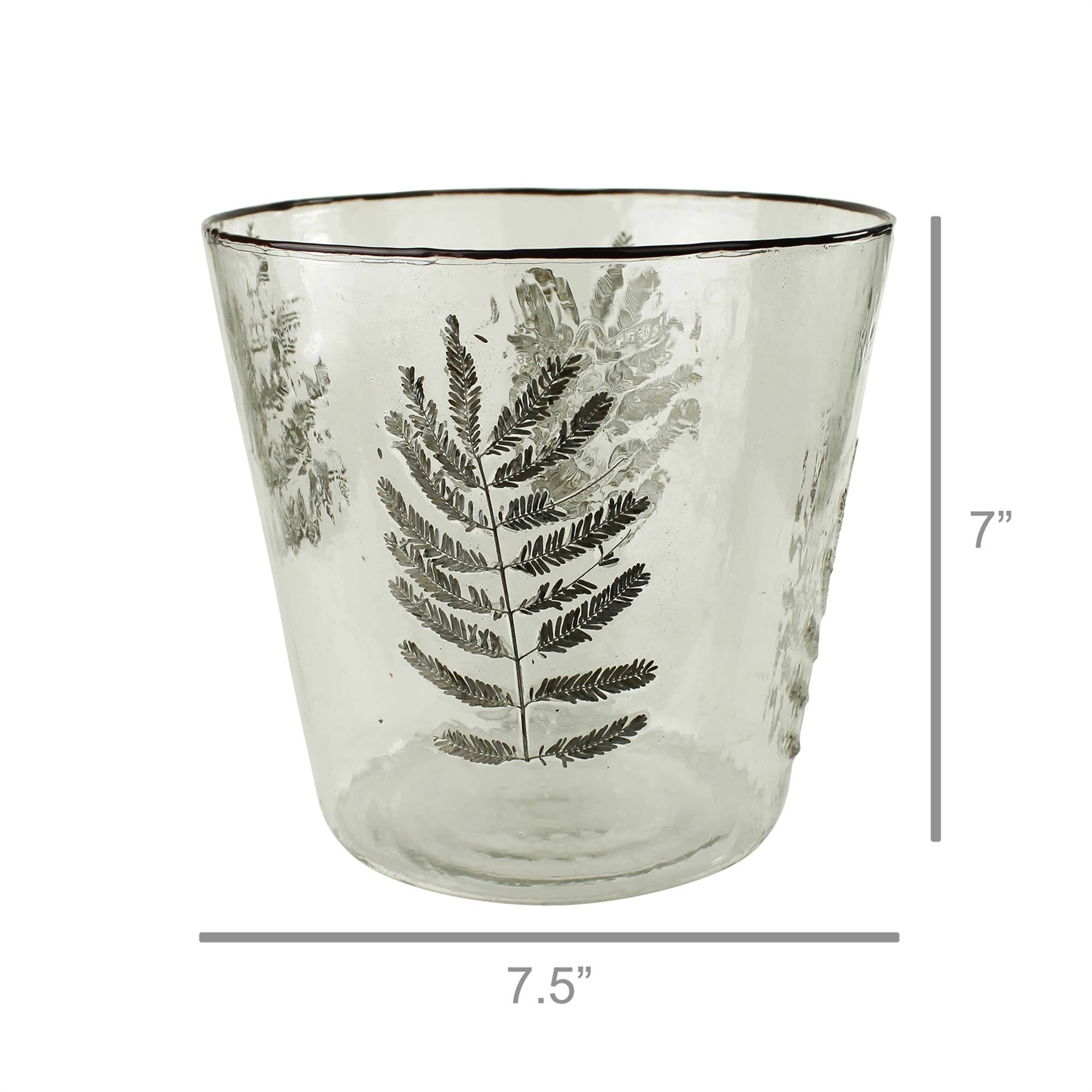 Enameled Fern Hurricane - Large