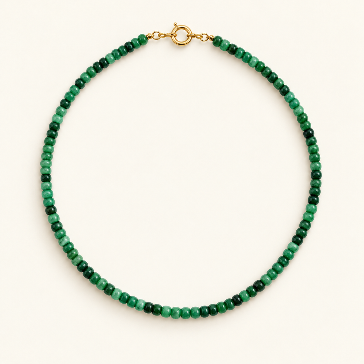 Small Green Gremstone Necklace