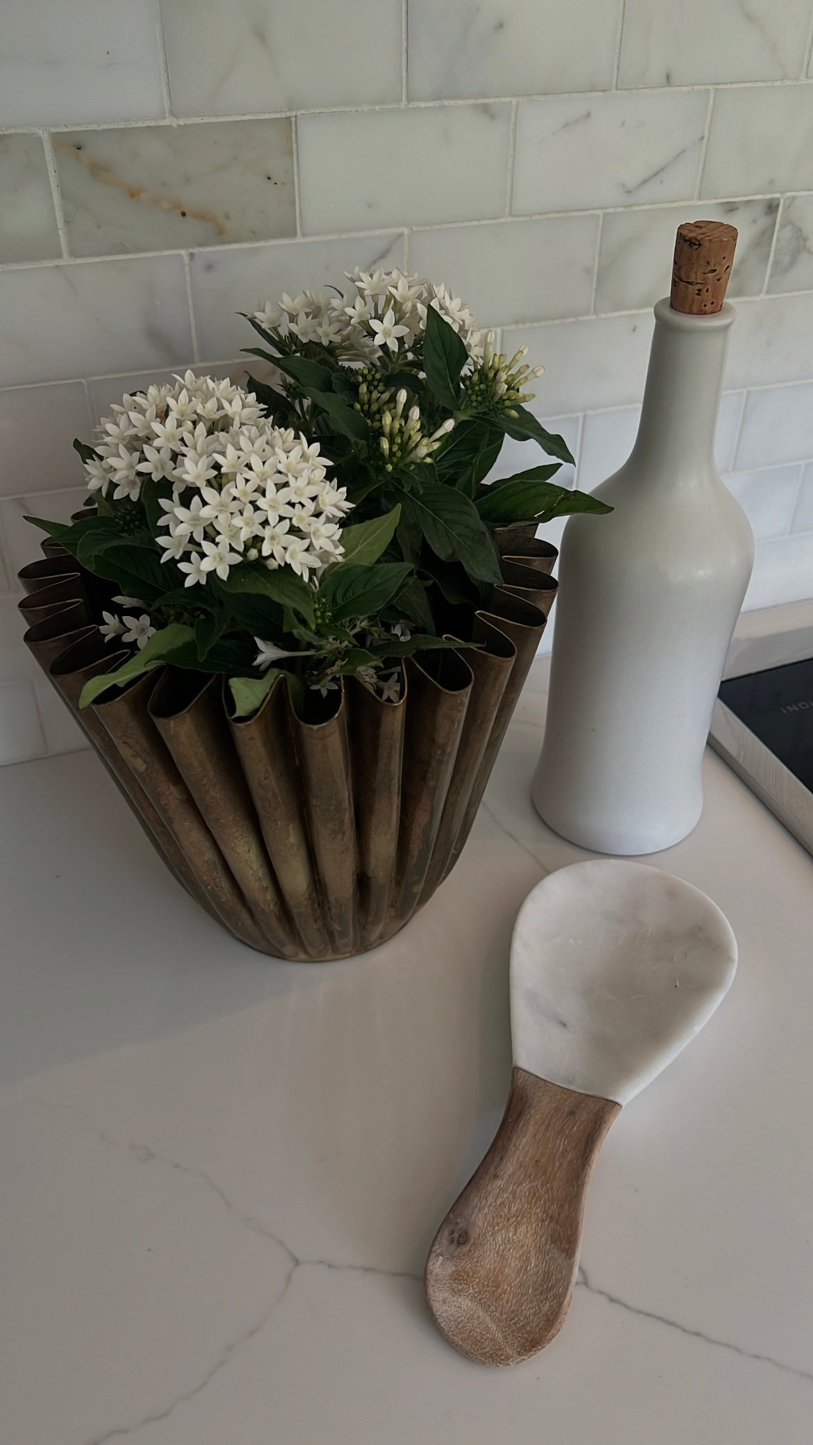 Antique Brass Planter