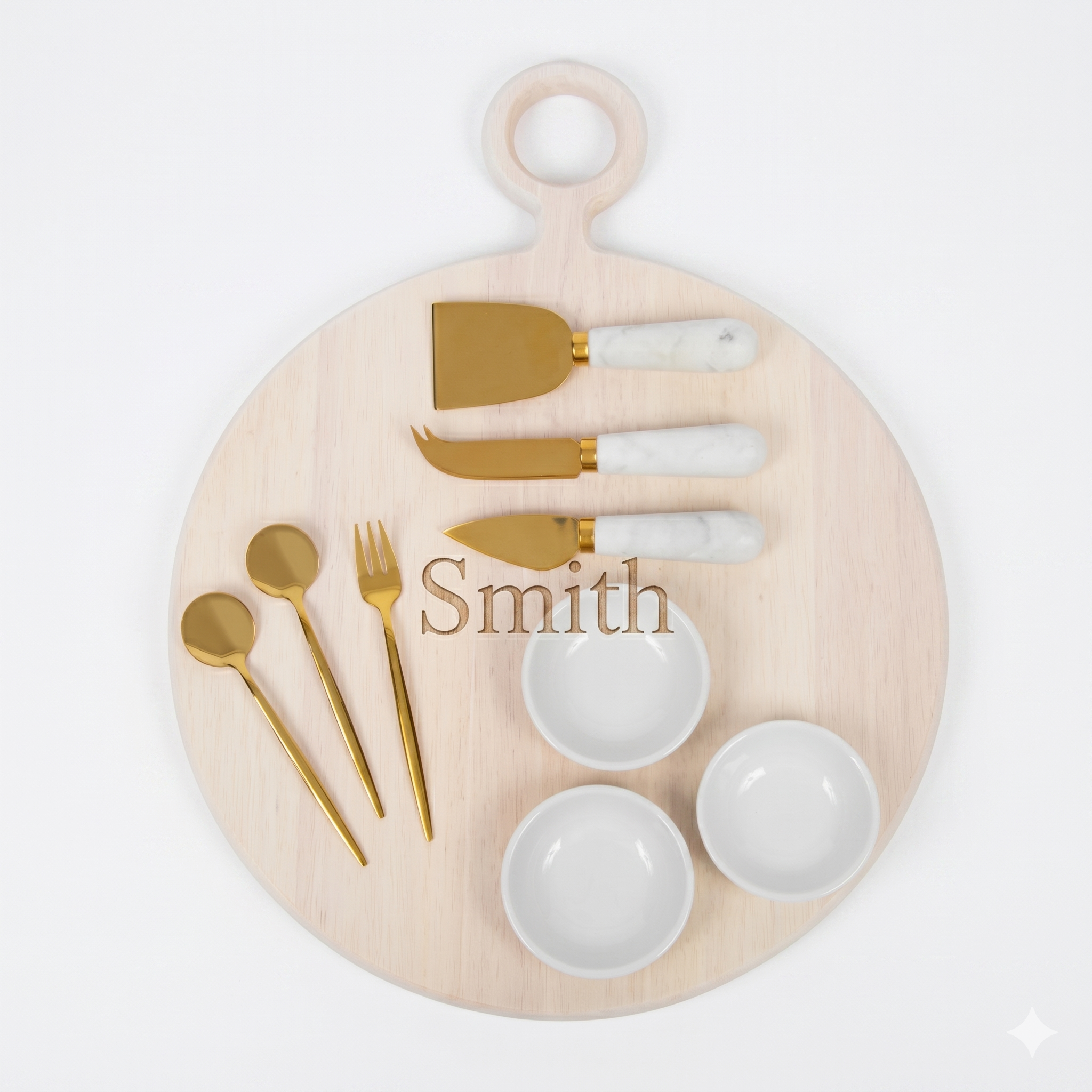 Engraved Charcuterie Board Set
