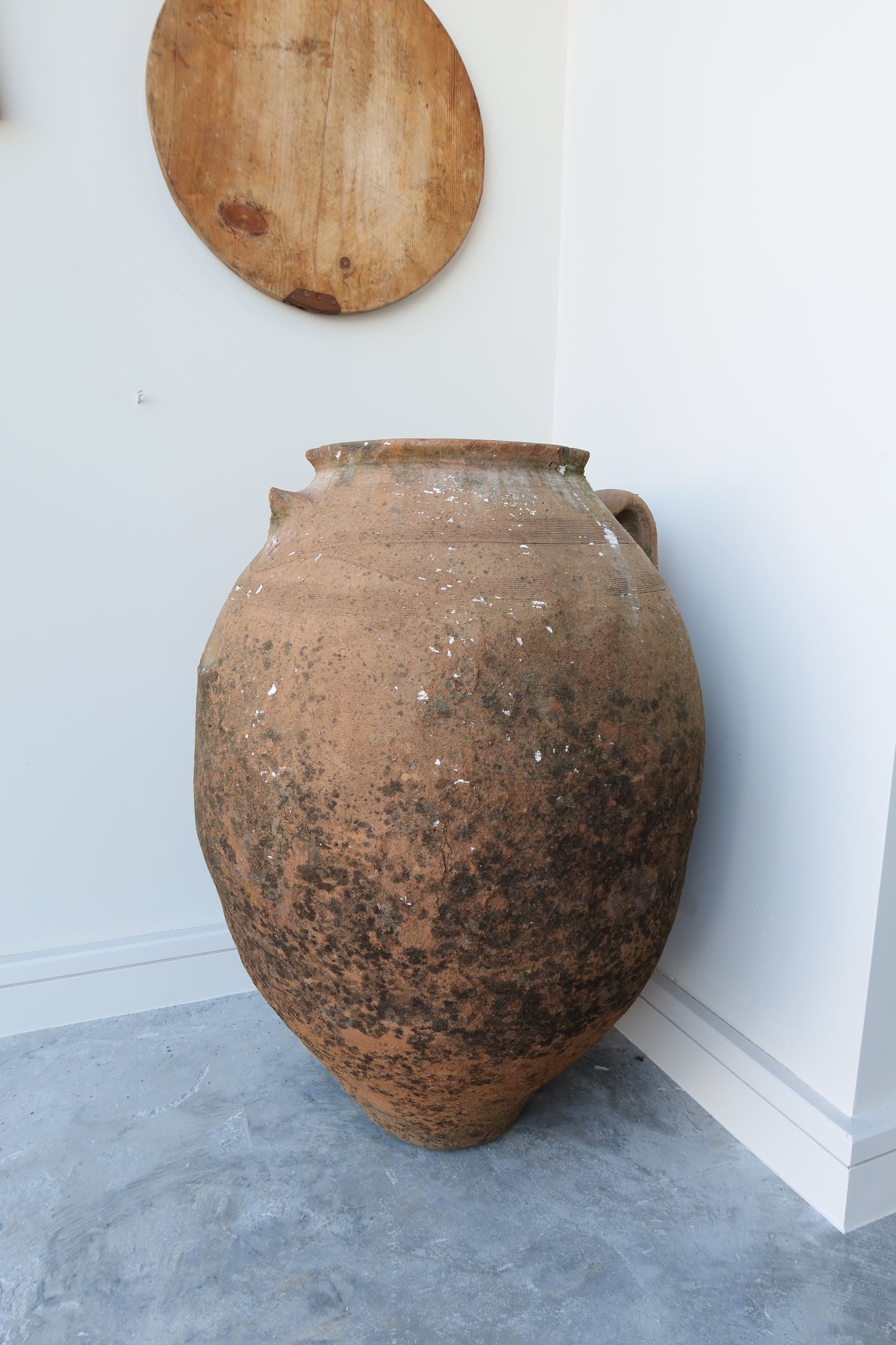 vintage olive atelier inspired terracotta pot