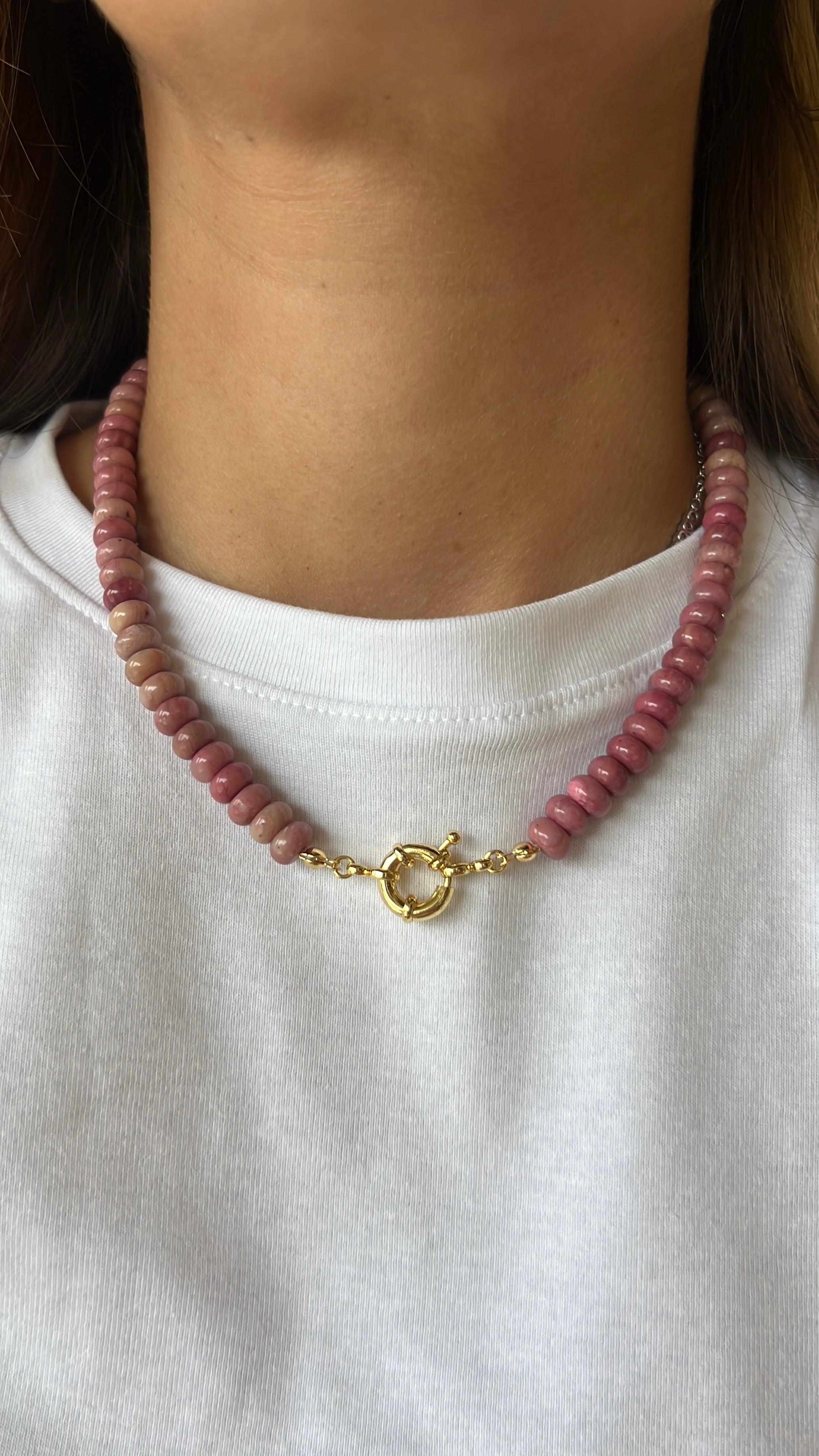 Beaded Gemstone Necklace