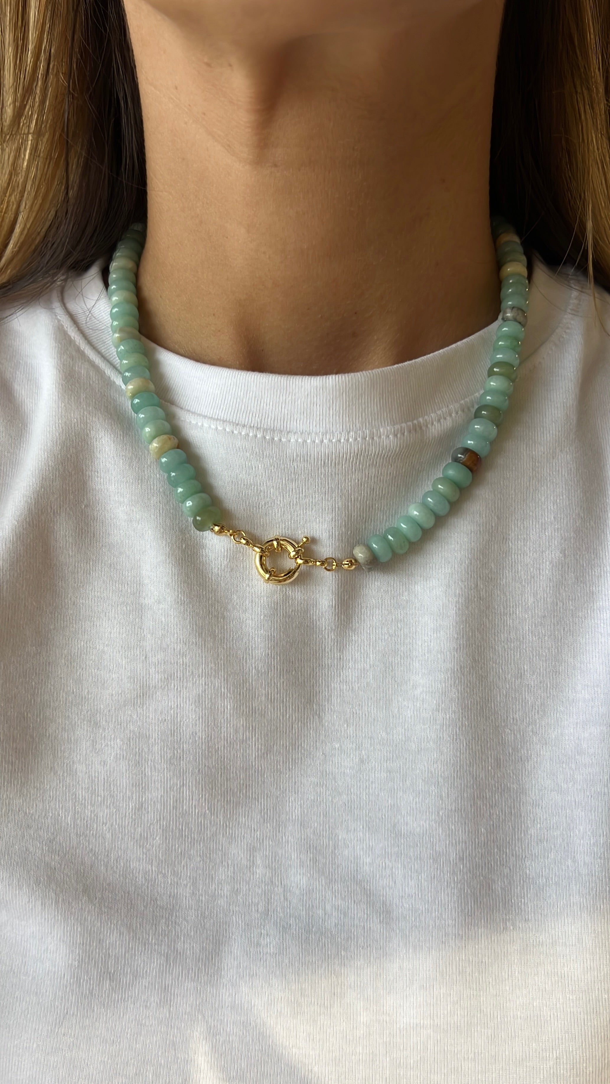 Beaded Gemstone Necklace