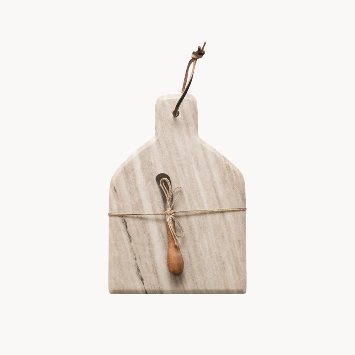 Cheese Cutting Board with Canape Knife